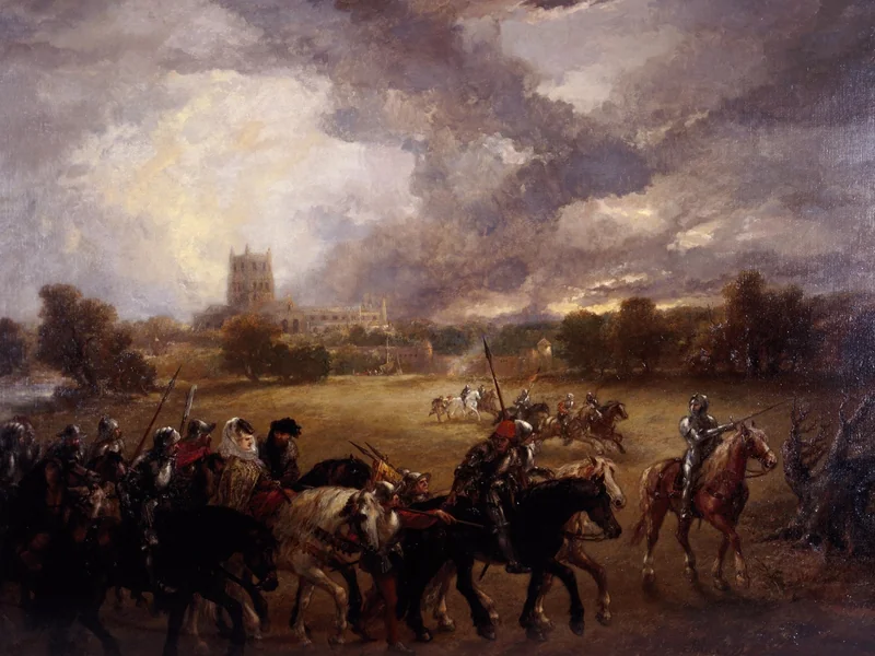 1817-John Gilbert - Margherita d'Angiò fatta prigioniera dopo la battaglia di Tewkesbury , 1875